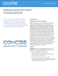 Carbohydrate Analysis HPLC Columns Concise Separations.pdf